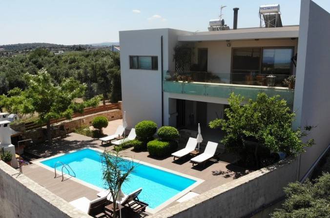 Crète - Villa de luxe avec vue magnifique sur la mer à Loutra